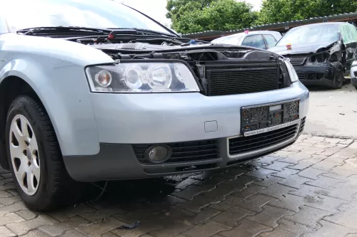 Audi A4 8E B6 Kombi Avant Stoßstange vorne mit Spoiler blau LY7R (181464)