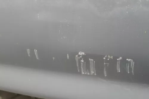 Audi A4 8E B6 Limousine Stoßstange hinten mit Spoiler blau LY7R (181469)