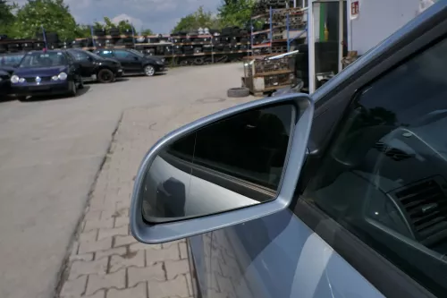 Audi A4 B6 8E B7 Spiegel Außenspiegel links elektrisch verstellbar blau LY7R (181474)