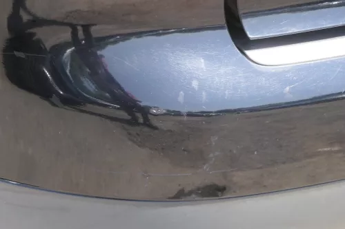 Audi A4 8E B6 Kombi Avant Stoßstange hinten mit Spoiler schwarz LY9B (181527)