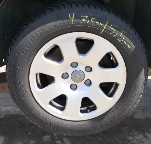 4x A4 8E A6 4B Alufelgen 195/65 R15 91T Allwetterreifen Reifen 6-8mm 8E0601025 (181528)