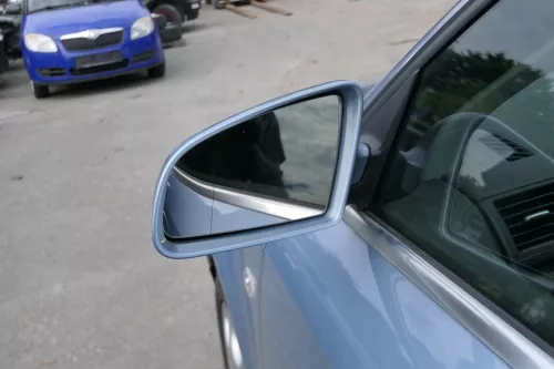 Audi A4 B6 8E B7 Spiegel Außenspiegel links elektrisch verstellbar blau LY5J (181536)
