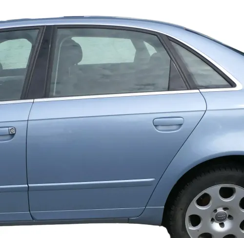 Audi A4 B7 8E Tür hinten links Kombi mit Scheibe blau LY5J + Rahmen Limo