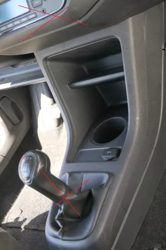 VW Up Mii Mittelkonsole Mitteltunnel um Schaltung 1S0863680AS Becherhalter (181622)