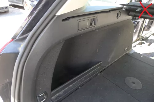 VW Passsat 3C B8 3G Kombi Abdeckung Verkleidung Kofferraum hinten links schwarz
