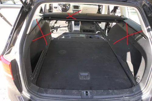 VW Passat 3C B8 3G  Verkleidung Kofferraum Teppich Boden Reserverad Abdeckung