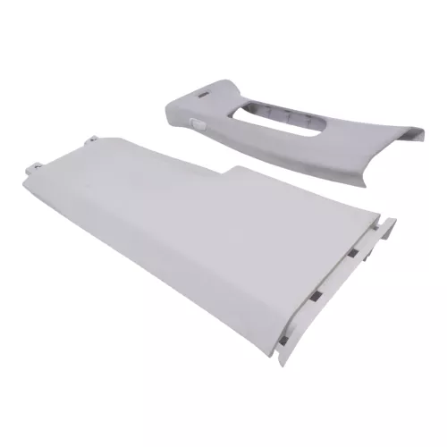 2x Passat B8 3G B-Säulen Verkleidung links oben + unten Abdeckung weiß St.Tropez (181738)