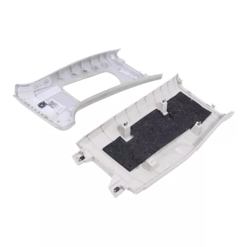 2x Passat B8 3G B-Säulen Verkleidung links oben + unten Abdeckung weiß St.Tropez (181738)