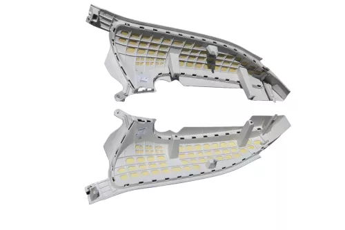 2x Passat B8 3G C-Säulen Verkleidung rechts+ links oben Abdeckung weiß St.Tropez (181740)