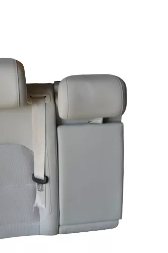 Passat 3C 3G BB Kombi Sitz Rückbank Rücksitzbank Lehne weiß St. Tropez ohneKopf (181742)