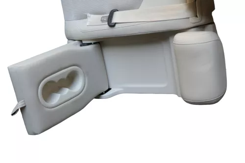 Passat 3C 3G BB Kombi Sitz Rückbank Rücksitzbank Lehne weiß St. Tropez ohneKopf (181742)