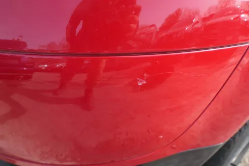 VW Fox 5Z Stoßstange vorne Stoßfänger rot LY3D mit Grill (181805)