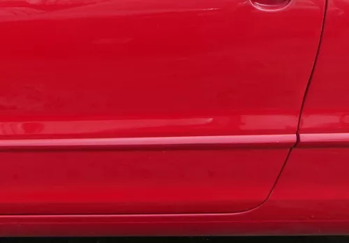 VW Fox 5Z Tür vorne links Fahrertür rot LY3D - ohne Anbauteile (181806)