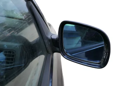 VW Golf 4 Cabrio 1E elektrischer Spiegel Außenspiegel rechts blau LC5H