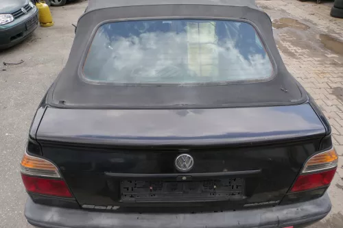 VW Golf 3 & 4 1E Scheibe vom Cabrio Dach Verdeck Heckscheibe hinten + Dichtung (182133)