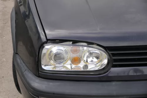 VW Golf 3 auch Cabrio Stoßstange vorne Stoßfänger vorn schwarz (182146)