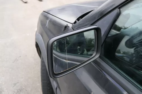 VW Golf 3 Cabrio 1E elektrischer Spiegel Außenspiegel links schwarz (182149)