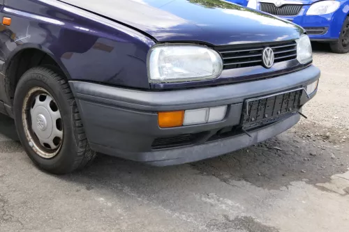 VW Golf 3 auch Cabrio Stoßstange vorne Stoßfänger vorn schwarz (182171)