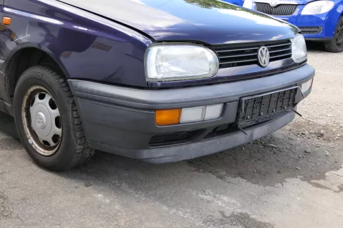 VW Golf 3 auch Cabrio Stoßstange vorne Stoßfänger vorn schwarz (182171)