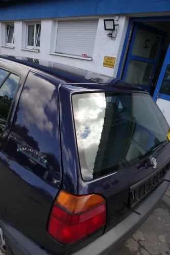 VW Golf 3 1H Limousine Heckklappe Kofferraumklappe Klappe hinten blau LC5L (182174)