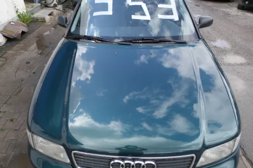 Audi A4 B5 Motorhaube Haube Klappe vorne grün LZ6U bis ca. Bj. 1999 + Grill (182192)