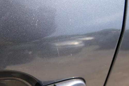 Fabia 5J Kombi + Limo Tür vorne links Fahrertür - grau LF8J -ohne Anbauteile (182246)