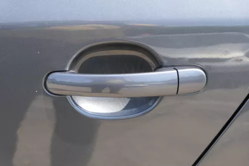 Skoda Fabia 5J Kombi Tür hinten links - grau LF8J - ohne Anbauteile (182247)