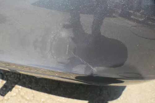 Skoda Fabia 5J Combi Stoßstange hinten Heckstoßstange grau LF8J (182248)