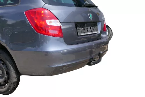 Skoda Fabia 5J Combi Stoßstange hinten Heckstoßstange grau LF8J (182248)