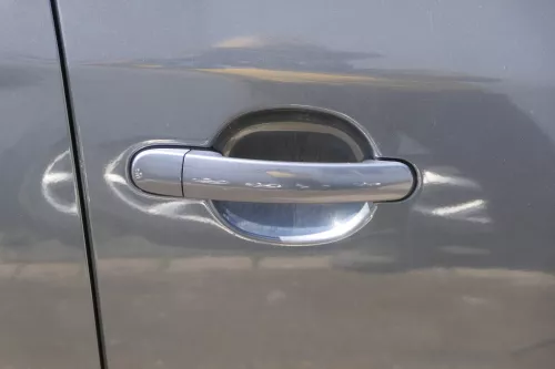 Fabia 5J Kombi + Limo Tür vorne rechts Beifahrertür grau LF8J - ohne Anbauteile (182252)