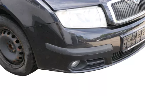 Fabia 6Y Stoßstange Stoßfänger vorne schwarz LF9R  Facelift - Gitter NSW (182287)