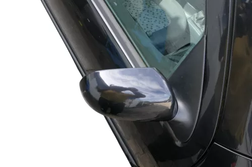 Skoda Fabia 6Y mechanischer Spiegel Außenspiegel rechts grau schwarz LF9R Glas (182290)