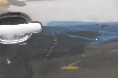 Skoda Fabia 6Y Limousine Schrägheck Tür hinten rechts schwarz LF9R (182295)