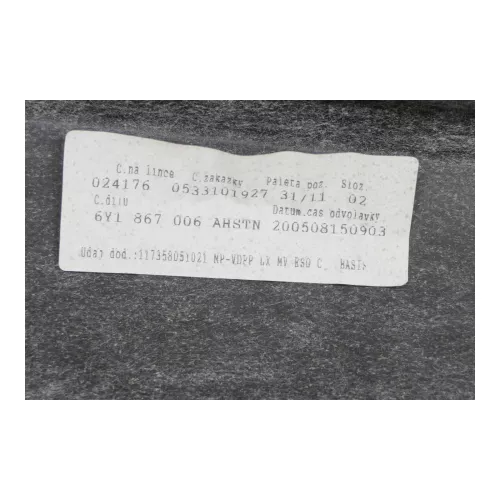 1x Fabia 6Y Kombi Türverkleidung Verkleidung Tür vorne rechts schwarz onyx (182304)