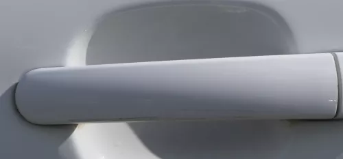 Ibiza 6J Türgriff Tür Griff vorne links außen weiß LB9A + Lagerbügel Seilzug (182440)