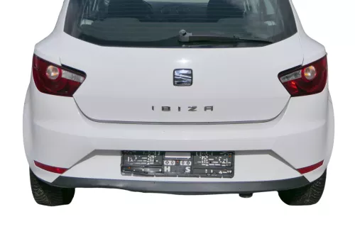 Seat Ibiza 6J Stoßstange Heckstoßstange hinten weiß LB9A 2/3-Türer