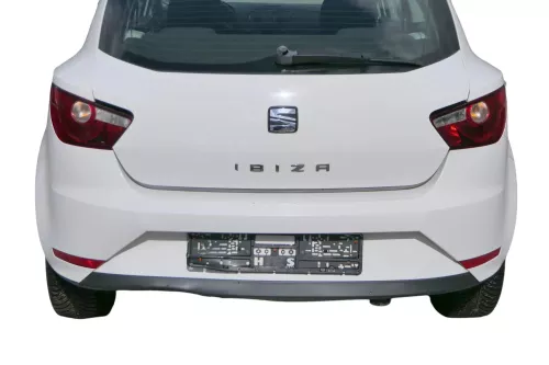Seat Ibiza 6J Stoßstange Heckstoßstange hinten weiß LB9A 2/3-Türer