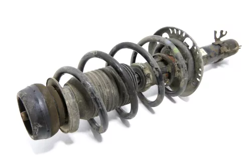 1x VW Polo 6R 6J Federbein Stoßdämpfer Feder vorne Federn Benziner 6R0413031F (182521)