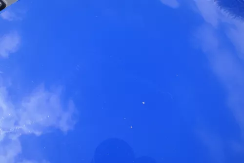 Skoda Fabia 5J Roomster Motorhaube Haube Klappe vorne blau LF5K (182549)