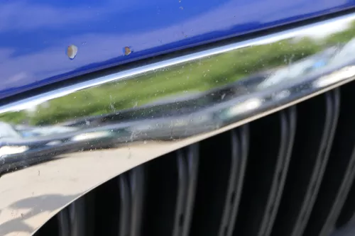 Skoda Fabia 5J Roomster Motorhaube Haube Klappe vorne blau LF5K (182549)