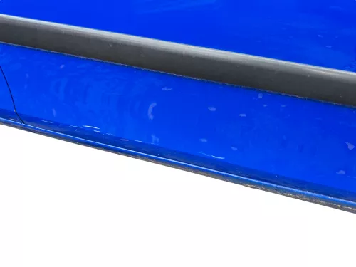 Skoda Fabia 5J Limousine Tür hinten rechts blau LF5K - Delle (182557)