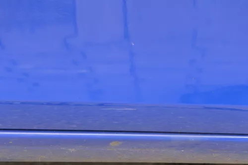 Skoda Fabia 5J Limousine Tür hinten rechts blau LF5K - Delle (182557)