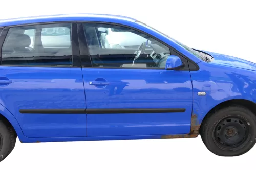 VW Polo 9N 9N3 Tür vorne rechts Beifahrertür 4/5-Türer blau LA5F ohneAnba