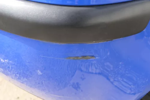 VW Polo 9N 9N3 Stoßstange Heckstoßstange hinten blau LA5F (182736)