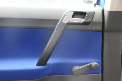 1x VW Polo 9N 9N3 Türverkleidung Verkleidung Tür hinten links 4/5-Türer blau (182744)