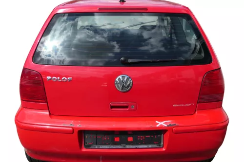 Polo 6N2 Heckklappe Klappe hinten Kofferraumklappe rot LP3G Scheibe ohneAnbautei