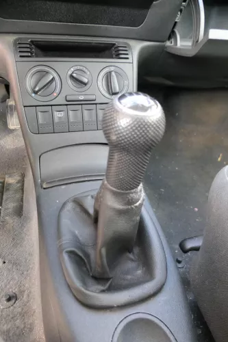 VW Lupo Polo 6N2 Schaltknauf Schaltsack Schaltung Schaltknüppel schwarz Leder