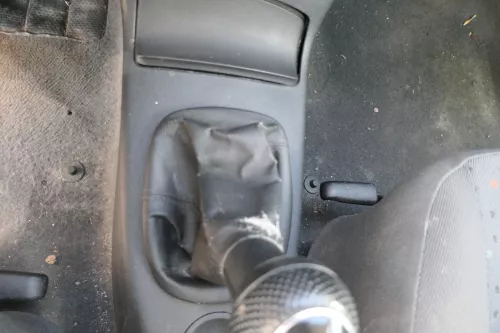 VW Lupo Polo 6N2 Schaltknauf Schaltsack Schaltung Schaltknüppel schwarz Leder (182798)