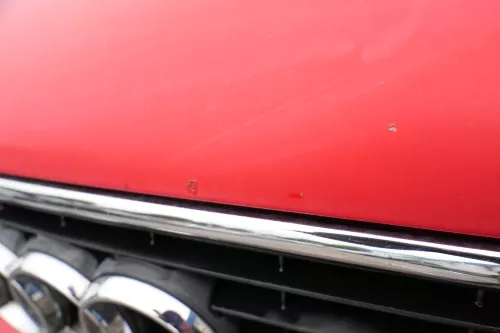 Audi 80 Motorhaube Frontklappe Haube rot LY3H - OHNE Grill (182802)