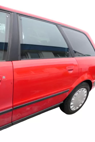 Audi 80 90 Tür hinten links Rahmen Türblatt rot LY3H -ohne Anbauteile (182814)
